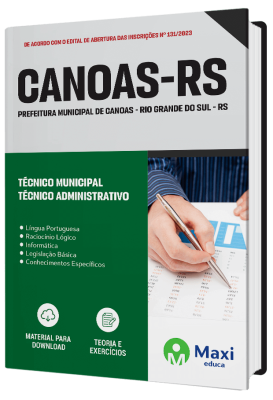 Apostila Prefeitura de Canoas - RS 2023 - Técnico Municipal - Técnico Administrativo