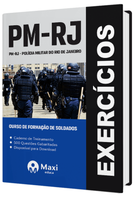 Caderno de Questões PM-RJ 2023 - 500 questões gabaritadas - Praticando - Curso de Formação de Soldados