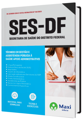 Apostila SES-DF 2023 - Técnico em Gestão e Assistência Pública à Saúde - Apoio Administrativo