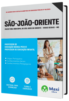 Apostila Prefeitura de São João do Oriente – MG - 2023 - Professor de Educação Básica – PEB II e Professor de Educação Infantil