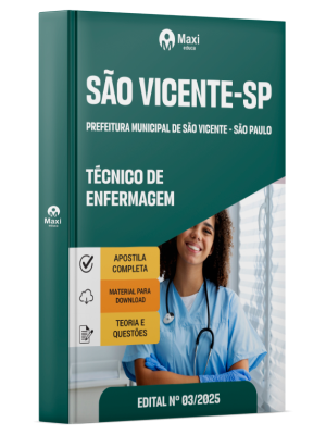 Apostila Prefeitura de São Vicente - SP - Técnico de Enfermagem