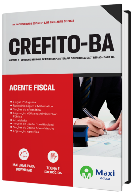 Apostila CREFITO 7 - BA - 2023 - Agente Fiscal