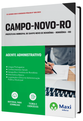 Apostila Prefeitura de Campo Novo de Rondônia – RO - 2023 - Agente Administrativo