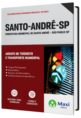 Apostila Prefeitura de Santo André - SP - 2023 - Agente de Trânsito e Transporte Municipal