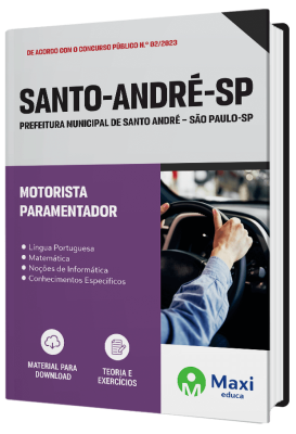 Apostila Prefeitura de Santo André - SP - 2023 - Motorista Paramentador