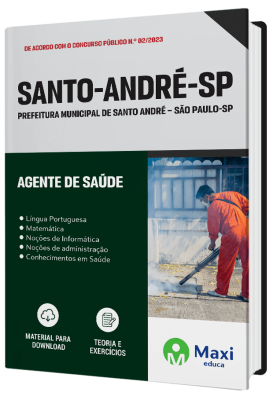 Apostila Prefeitura de Santo André - SP - 2023 - Agente de Saúde