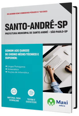 Apostila Prefeitura de Santo André - SP - 2023 - Comum aos Cargos de Ensino Médio/Técnico e Superior