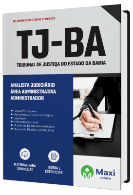 Apostila TJ-BA 2023 - Analista Judiciário - Área Administrativa - Administrador