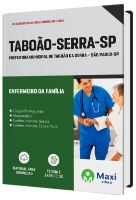 Apostila Prefeitura de Taboão da Serra - SP - 2023 - Enfermeiro da Família