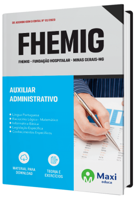Apostila FHEMIG - 2023 - Auxiliar Administrativo