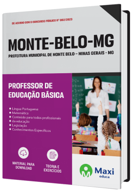 Apostila Prefeitura de Monte Belo - MG - 2023 - Professor de Educação Básica