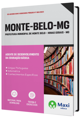 Apostila Prefeitura de Monte Belo - MG - 2023 - Agente de Desenvolvimento da Educação Básica