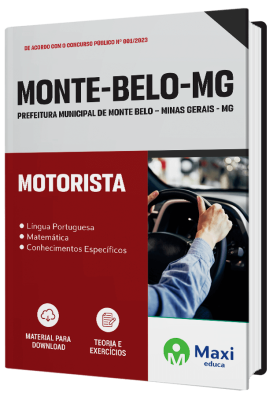 Apostila Prefeitura de Monte Belo - MG - 2023 - Motorista
