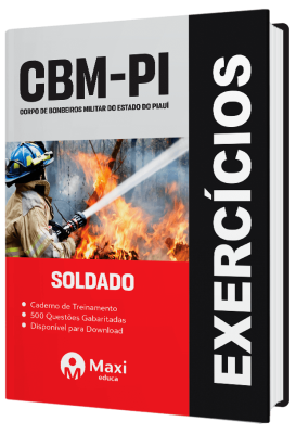 Caderno de Questões CBM-PI 2023 - 500 questões gabaritadas - Praticando - Soldado