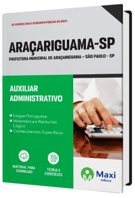 Apostila Prefeitura de Araçariguama - SP - 2023 - Auxiliar Administrativo
