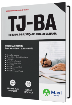 Apostila TJ-BA 2023 - Analista Judiciário - Área Judiciária - Subescrivão