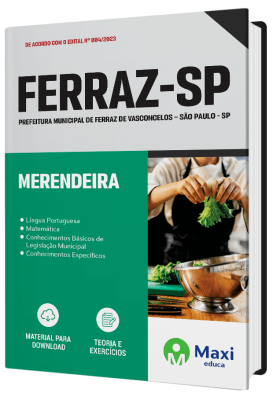 Apostila Prefeitura de Ferraz de Vasconcelos - SP - Merendeira