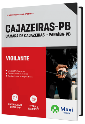 Apostila Câmara de Cajazeiras-PB 2023 - Vigilante