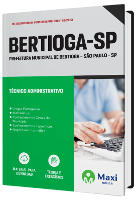 Apostila Prefeitura de Bertioga-SP 2023 - Técnico Administrativo