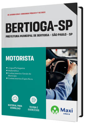 Apostila Prefeitura de Bertioga-SP 2023 - Motorista