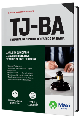 Apostila TJ-BA 2023 - Analista Judiciário - Área Administrativa - Técnico de Nível Superior