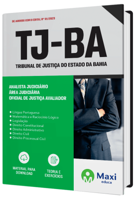Apostila TJ-BA 2023 - Analista Judiciário - Área Judiciária - Oficial de Justiça Avaliador