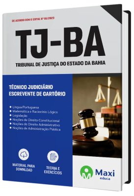 Apostila TJ-BA 2023 - Técnico Judiciário – Escrevente de Cartório