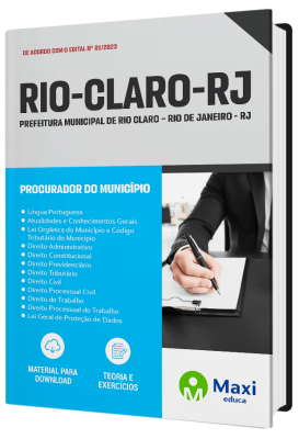 Apostila Prefeitura de Rio Claro - RJ - 2023 - Procurador do Município
