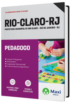 Apostila Prefeitura de Rio Claro - RJ - 2023 - Pedagogo