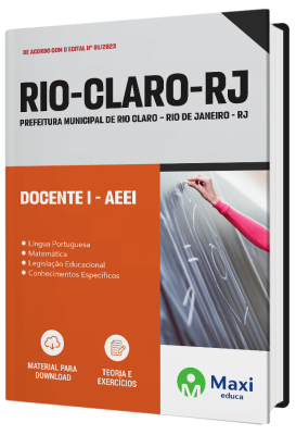 Apostila Prefeitura de Rio Claro - RJ - 2023 - Docente I - AEE
