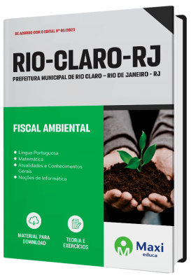 Apostila Prefeitura de Rio Claro - RJ - 2023 - Fiscal Ambiental