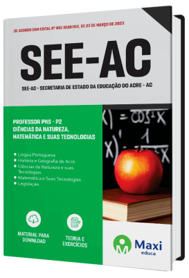 Apostila SEE-AC 2023 - Professor PNS - P2 - Ciências da Natureza, Matemática e suas Tecnologias