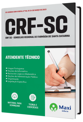 Apostila CRF-SC  2023 - Atendente Técnico