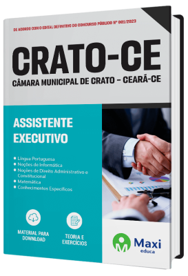 Apostila Câmara de Crato - CE 2023 -  Assistente Executivo