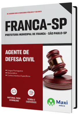 Apostila Prefeitura de Franca - SP 2023 - Agente de Defesa Civil