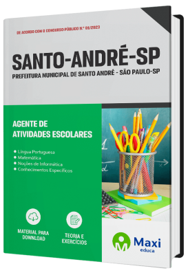 Apostila Prefeitura de Santo André - SP - Agente de Atividades Escolares