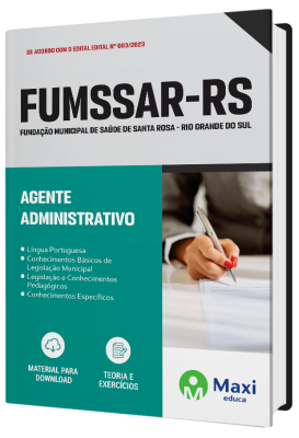 Apostila FUMSSAR-RS 2023 - Agente Administrativo