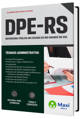 Apostila DPE-RS 2023 - Técnico Administrativa