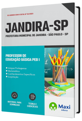 Apostila Prefeitura de Jandira - SP 2023 - Professor De Educação Básica Peb I