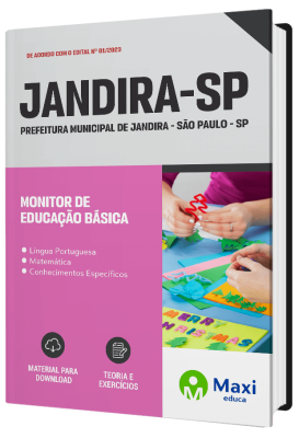 Apostila Prefeitura de Jandira - SP 2023 - Monitor De Educação Básica