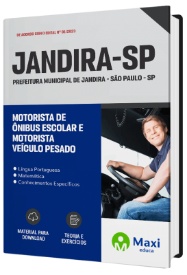 Apostila Prefeitura de Jandira - SP 2023 - Motorista De Ônibus Escolar E Motorista Veículo Pesado