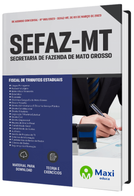 Apostila Sefaz - MT - 2023 - Fiscal de Tributos Estaduais