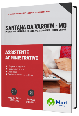 Apostila Prefeitura de Santana da Vargem - MG 2023 - Assistente Administrativo
