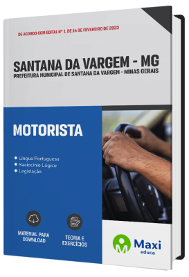 Apostila Prefeitura de Santana da Vargem - MG 2023 - Motorista