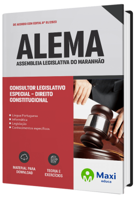 Apostila ALEMA 2023 - Consultor Legislativo Especial – Direito Constitucional