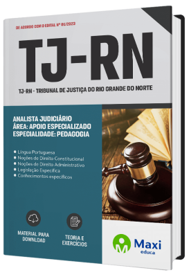 Apostila TJ-RN - 2023 - Analista Judiciário - Área: Apoio especializado - Especialidade: Pedagogia