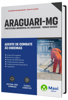 Apostila Prefeitura de Araguari - MG 2023 - Agente de Combate às Endemias
