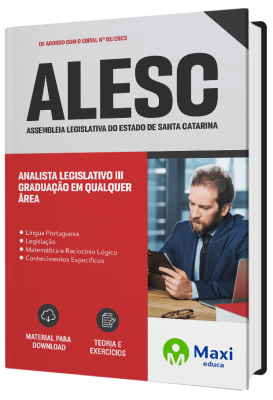 Apostila ALESC 2023 - Analista Legislativo III – Graduação em qualquer área