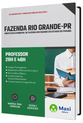 Apostila Prefeitura de Fazenda Rio Grande - PR 2023 - Professor 20h e 40h