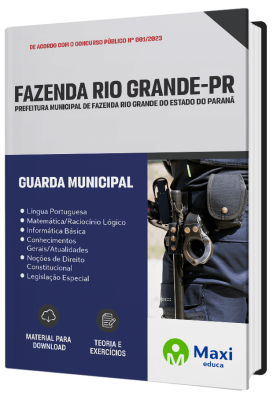 Apostila Prefeitura de Fazenda Rio Grande - PR 2023 - Guarda Municipal